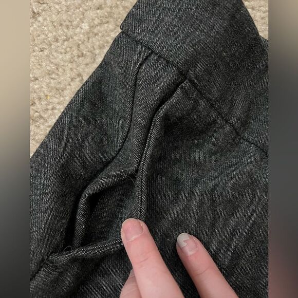 Ann Taylor Gray Dress Pants Straight-Leg - Picture 3 of 5
